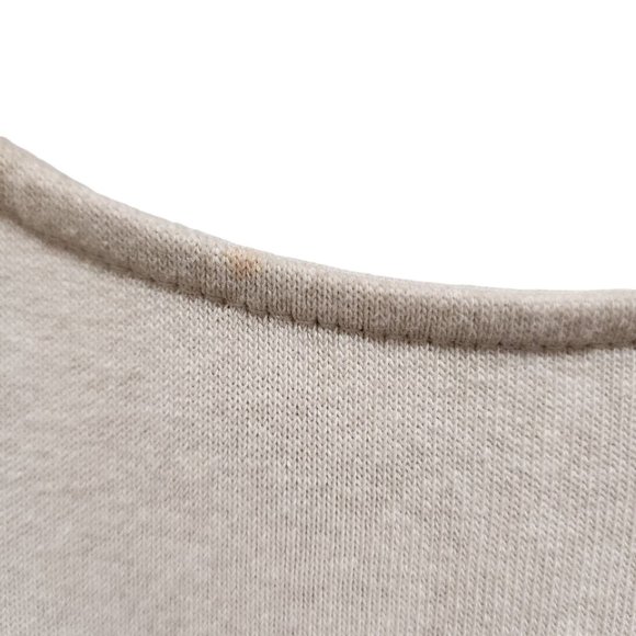 Elissia Blouse Women's Size M Beige Cursive Long Sleeve Made in Italy - Picture 13 of 16